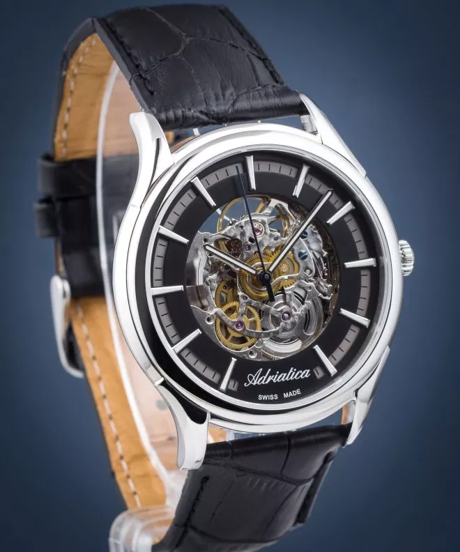 Годинник Чоловічий Adriatica Automatic Skeleton SET A8328.5216SA