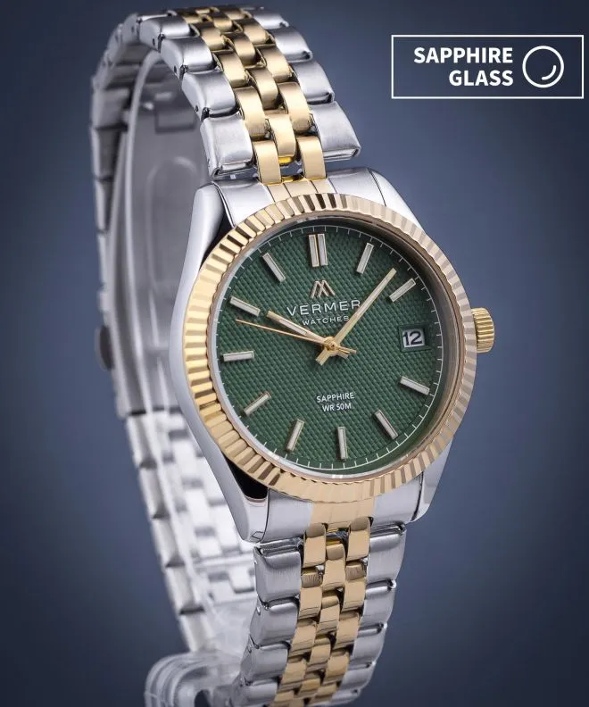 Годинник Жіночий VERMER Ionian Lady Green Silver-Gold Steel IA3454-04-1854J