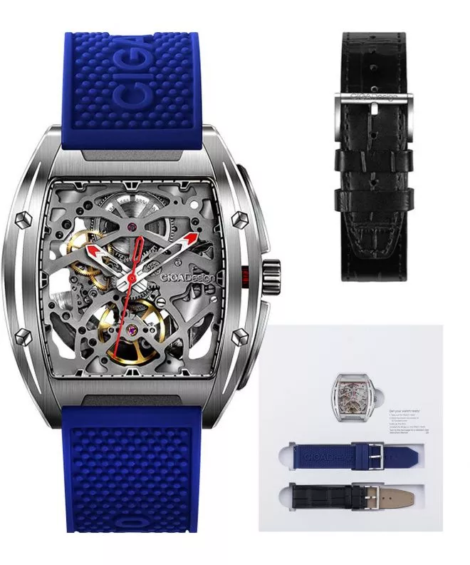 Годинник Чоловічий Ciga Design Z-Series Edge Stainless Steel Skeleton Automatic Z031-SISI-W15BU