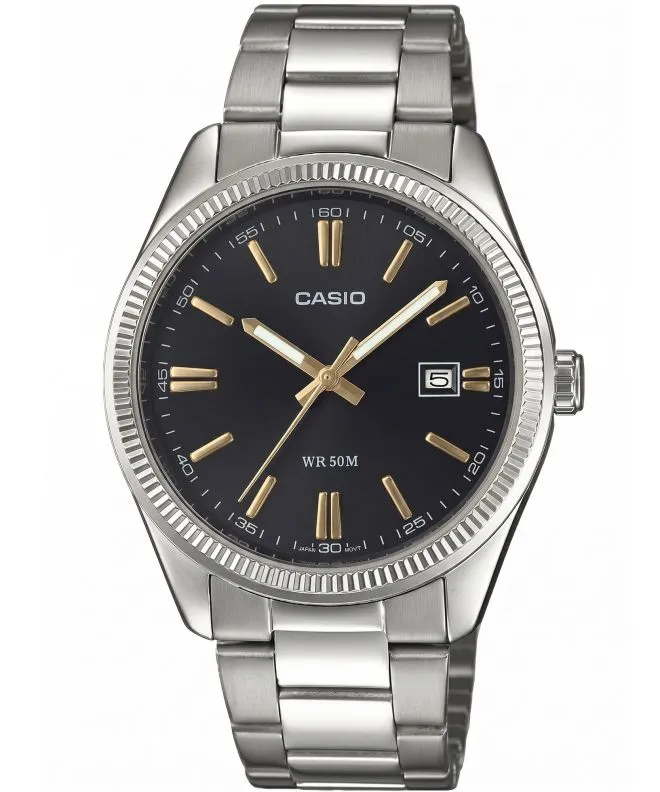 Годинник Чоловічий Casio MTP чорний MTP-1302D-1A2VEF