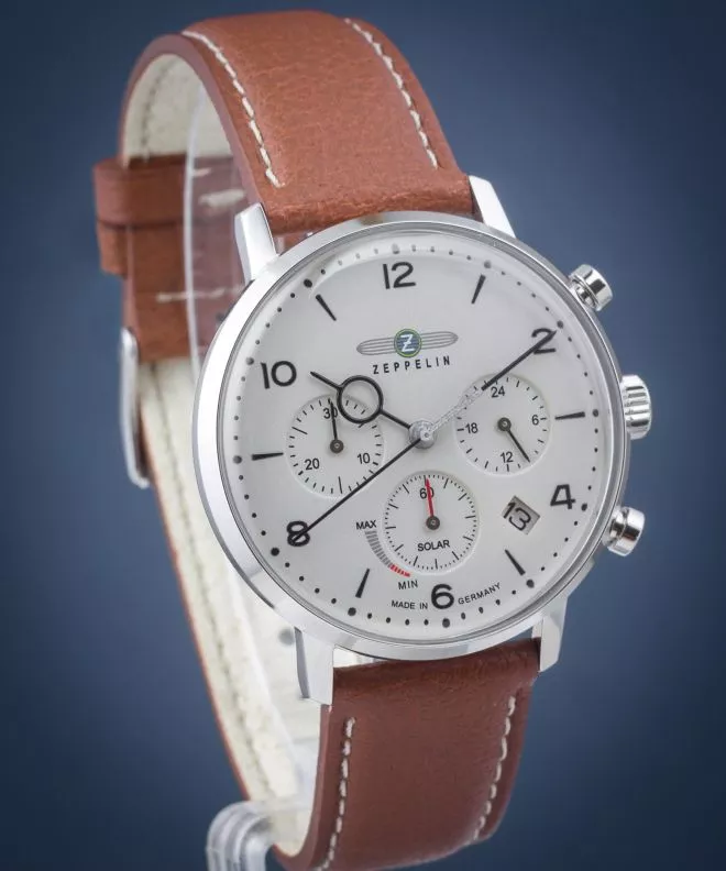 Годинник Чоловічий Zeppelin Hindenburg Solar 8086-5-N