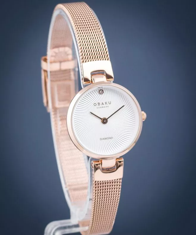 Годинник Жіночий Obaku Diamant Petite Rose V256SXVIMV