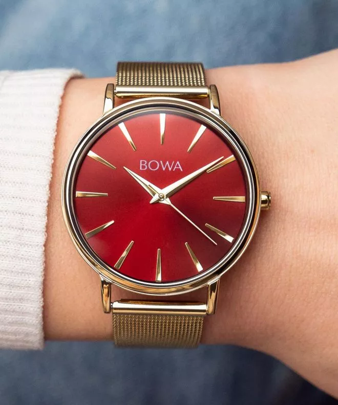 Годинник Жіночий BOWA Praha Red Gold Mesh 38 PH384-134-184M