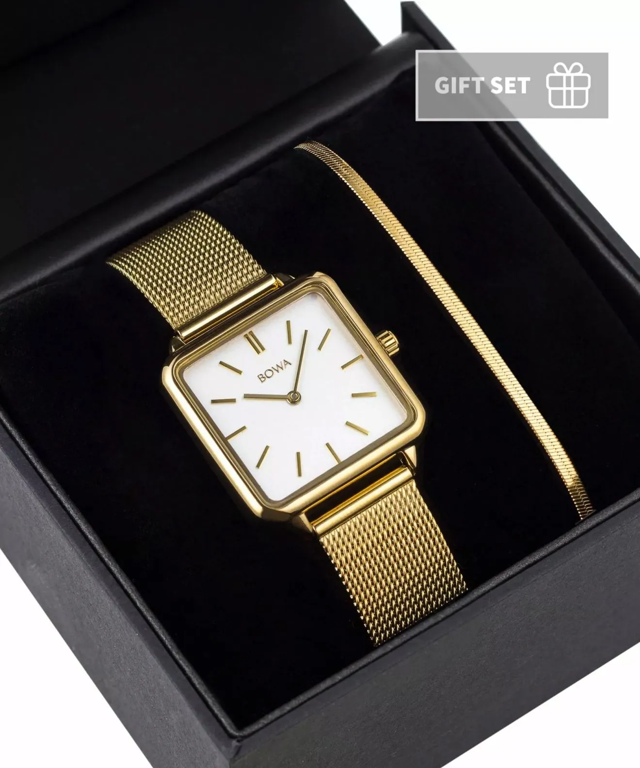 Годинник Жіночий BOWA Vienna White Gold Mesh 29 Gift Set VI294-24-164M-419-03