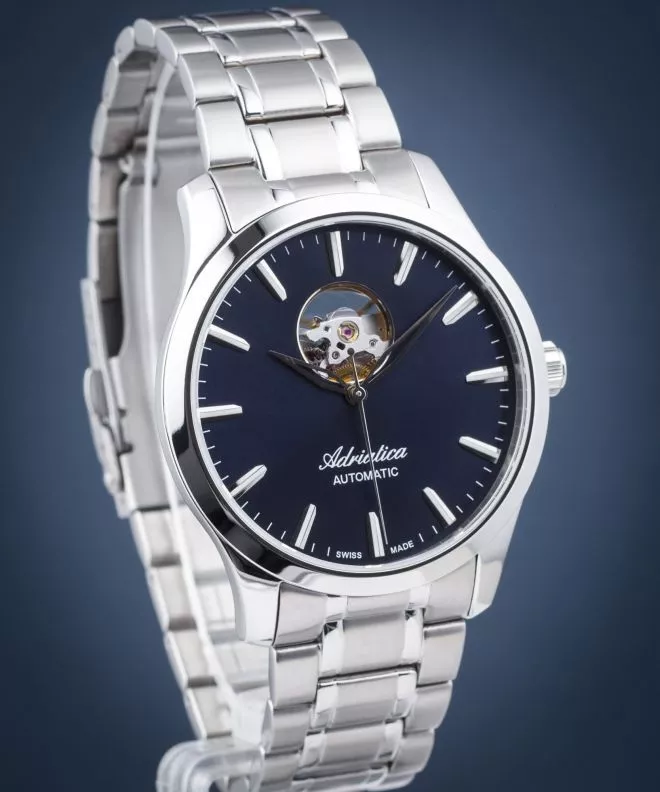 Годинник Чоловічий Adriatica Open Heart Automatic Sapphire A8277.5115AO