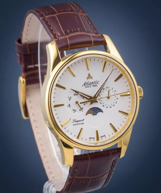 Годинник Чоловічий Atlantic Seasport Moon Phase 56550.45.21