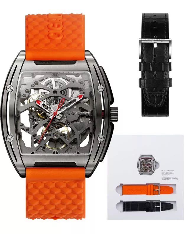 Годинник Чоловічий Ciga Design Z-Series Edge Titanium Skeleton Automatic Z031-TITI-W15OG