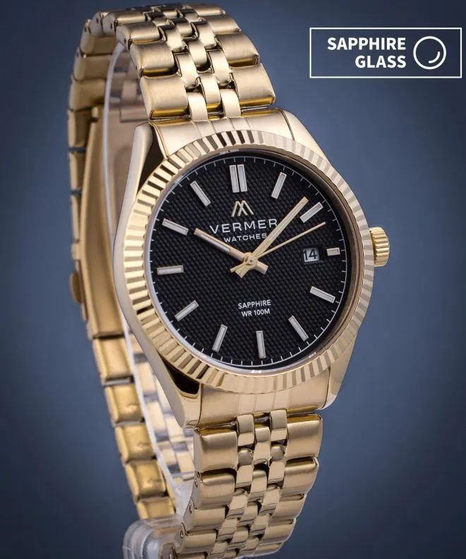 Годинник Чоловічий VERMER Ionian Black Gold Steel IA394-14-204J