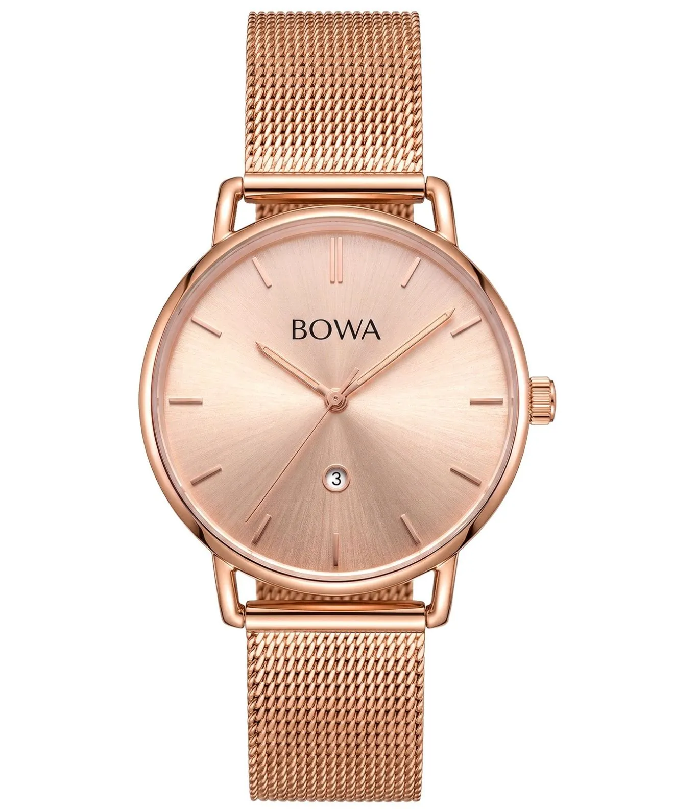 Годинник Жіночий BOWA Milan Full Pink Gold Mesh 34 MI347-77-167M