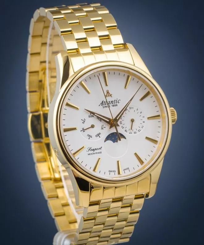 Годинник Чоловічий Atlantic Seaport Moon Phase 56555.45.21