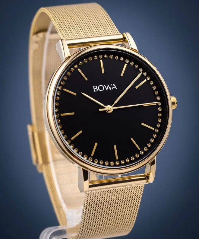 Годинник Жіночий BOWA Rio Black-Gold Mesh 38 RI384-14-184M