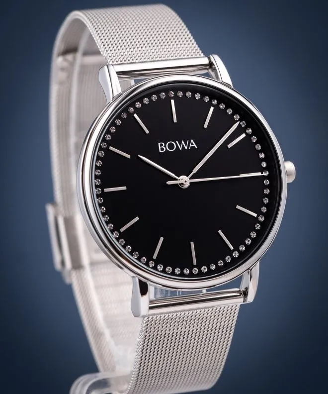 Годинник Жіночий BOWA Rio Black-Silver Mesh 38 RI385-15-185M