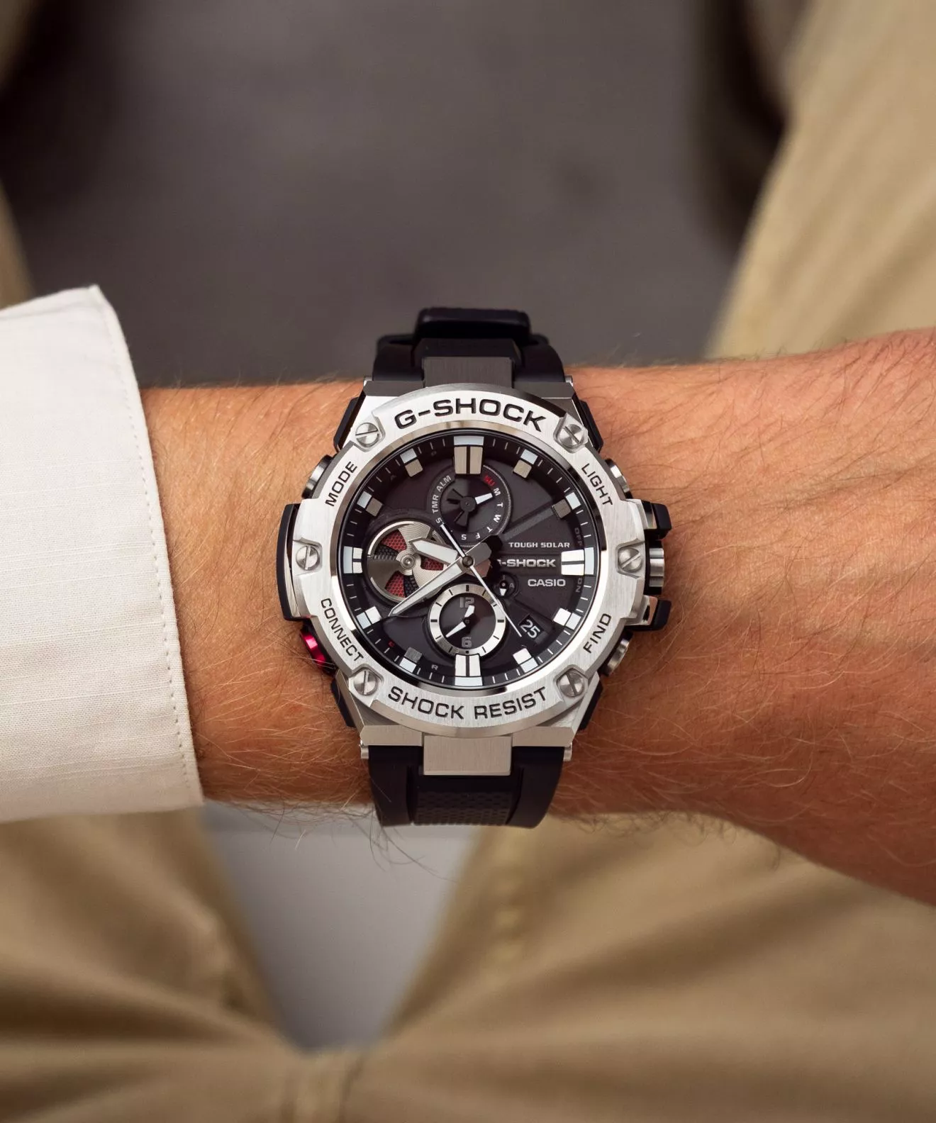 Годинник Чоловічий G-SHOCK Casio G-Steel Solar Bluetooth GST-B100-1AER