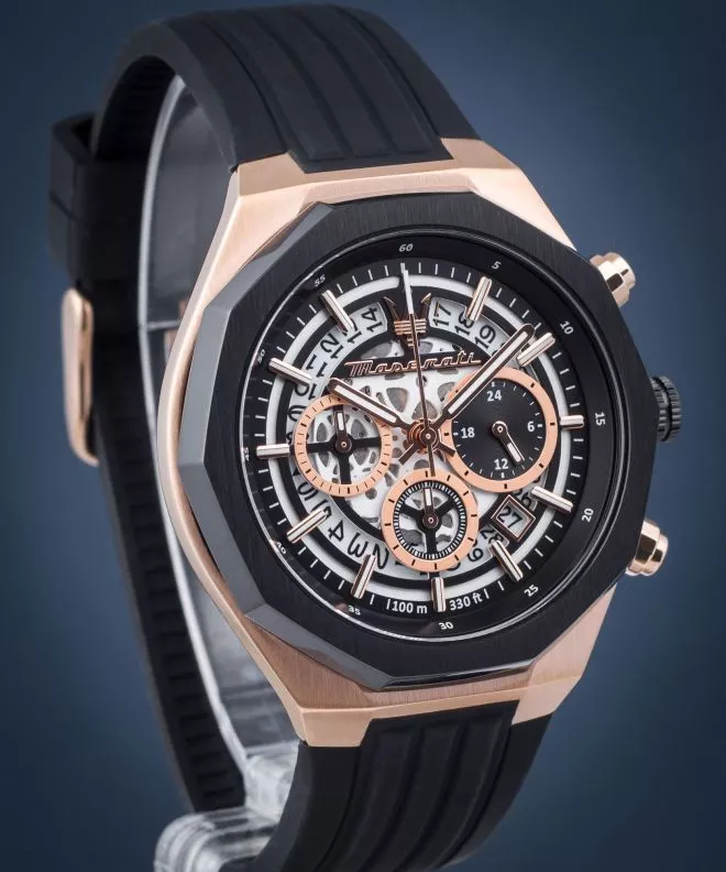 Годинник Чоловічий Maserati Stile Skeleton Chronograph R8871642003