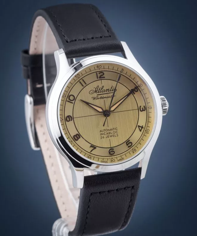 Годинник Чоловічий Atlantic Worldmaster Incabloc Automatic 53780.41.39BK