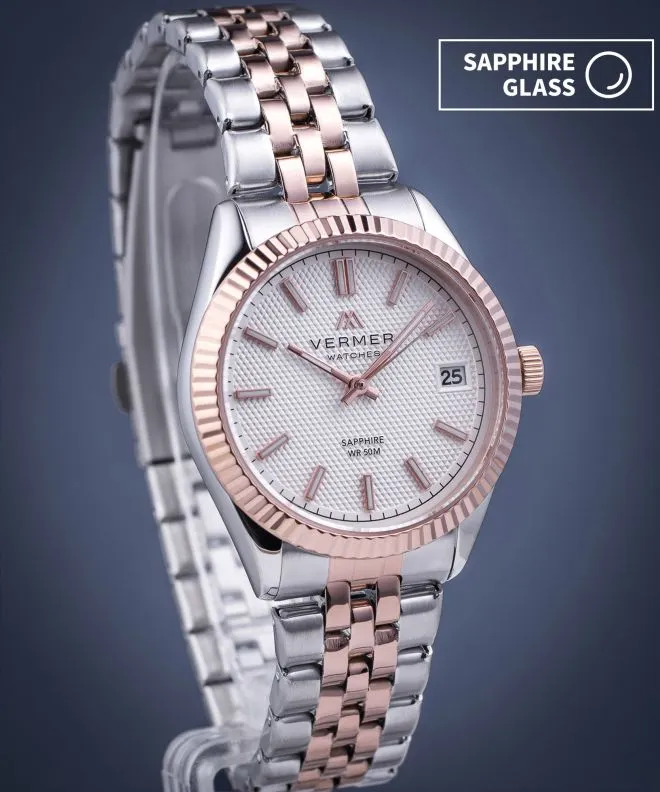 Годинник Жіночий VERMER Ionian Lady White Silver-Rose Gold Steel IA3457-27-1857J