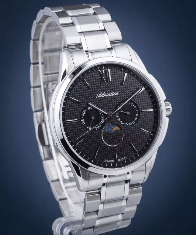 Годинник Чоловічий Adriatica Moonphase A8283.5166QF