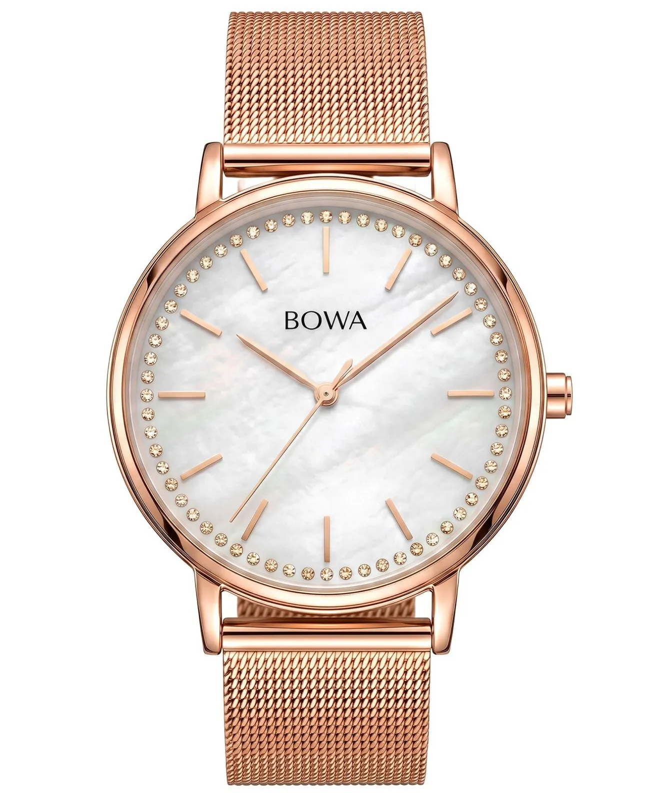 Годинник Жіночий BOWA Rio Pearl-Rose Gold Mesh 38 RI387-157-187M