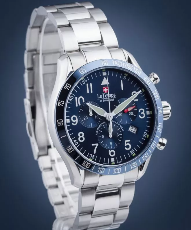 Годинник Чоловічий Le Temps Air Marshal Chronograph LT1041.13BS01