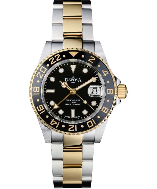 Годинник Чоловічий Davosa Ternos Ceramic GMT WaveSI Automatic 161.591.50W
