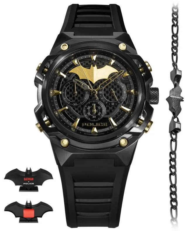 Годинник для Жінок і Чоловіків Police Batman Crusader Set Limited Edition SET PEWGQ0089902-SET
