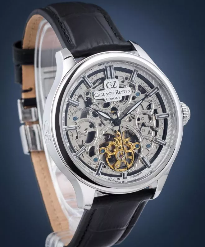Годинник Чоловічий Carl von Zeyten St. Georgen Skeleton Automatic CVZ0014SWHS