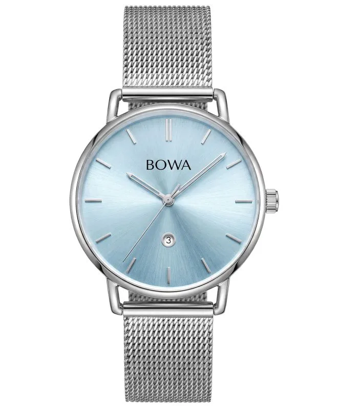 Годинник Жіночий BOWA Milan Ice-Blue Silver Mesh 34 MI345-95-165M