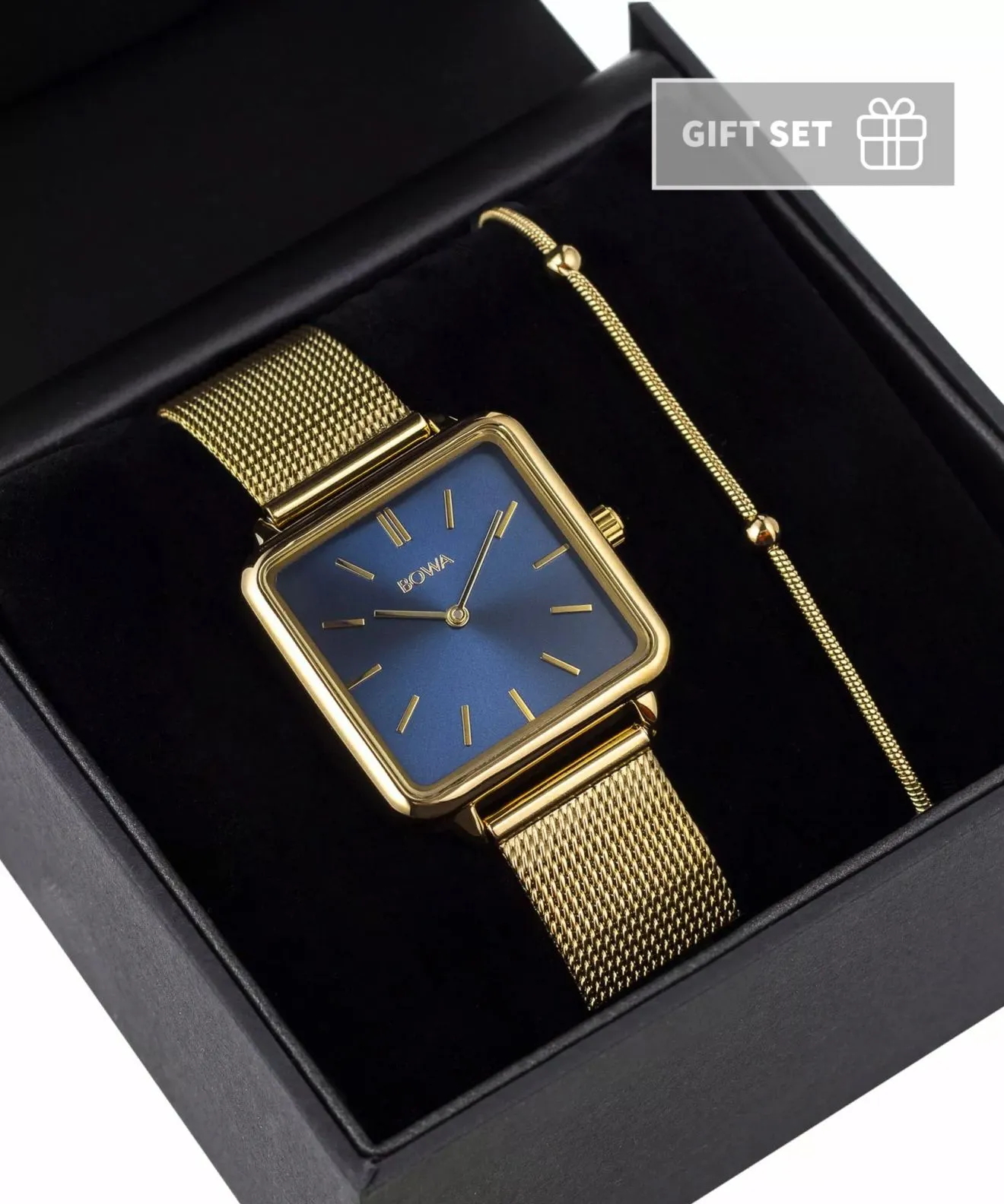 Годинник Жіночий BOWA Vienna Navy Blue-Gold Mesh 29 VI294-34-164M-419-04