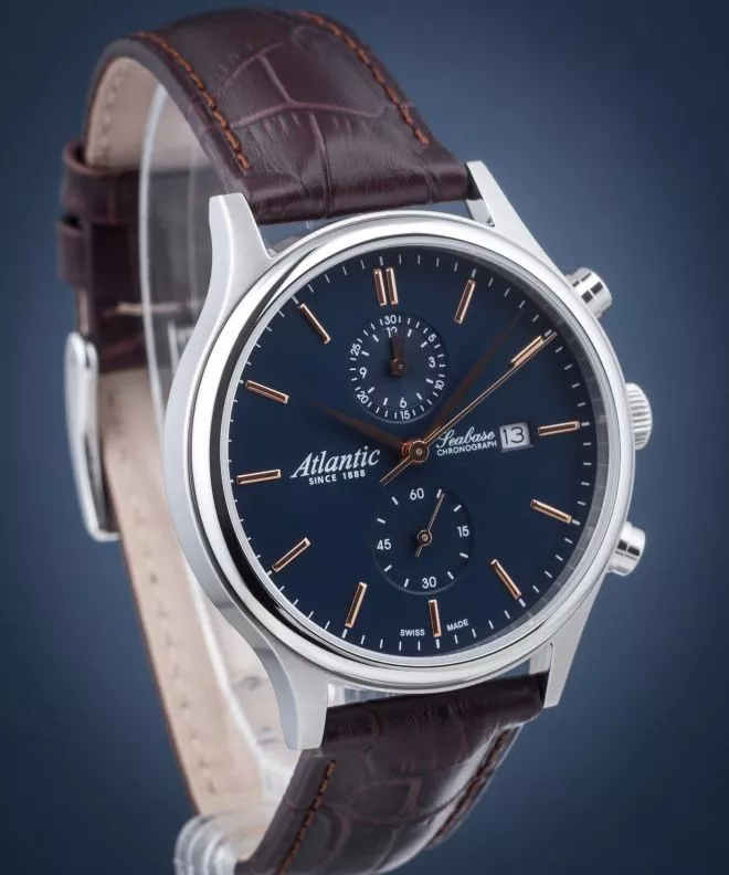 Годинник Чоловічий Atlantic Seabase Chronograph 64452.41.51R