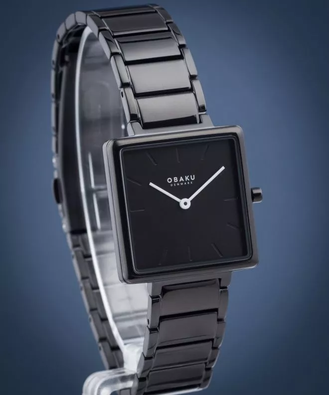 Годинник Жіночий Obaku Firkant Dark V259LXBBSB