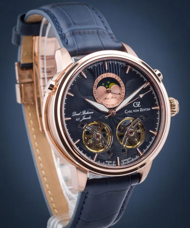Годинник Чоловічий Carl von Zeyten Durbach Open Heart Automatic Limited Edition CVZ0060RBLS