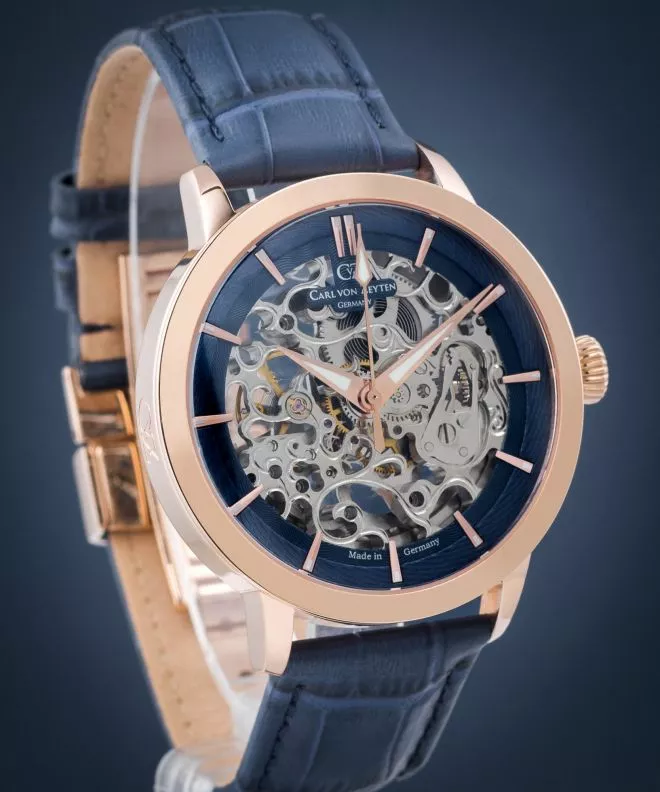 Годинник Чоловічий Carl von Zeyten Triberg Skeleton Automatic Limited Edition CVZ0013RBLS