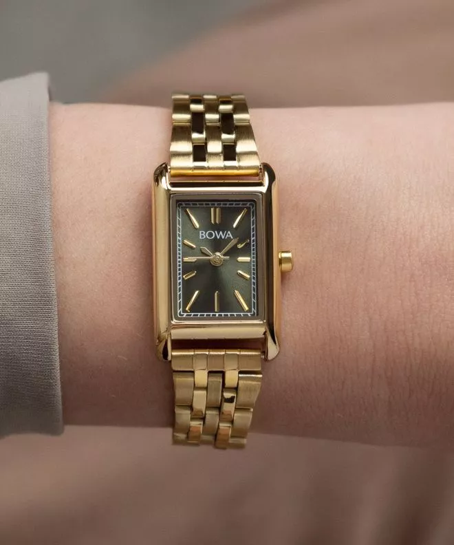 Годинник Жіночий BOWA Paris Green-Gold Steel 20 PS194-04-144S