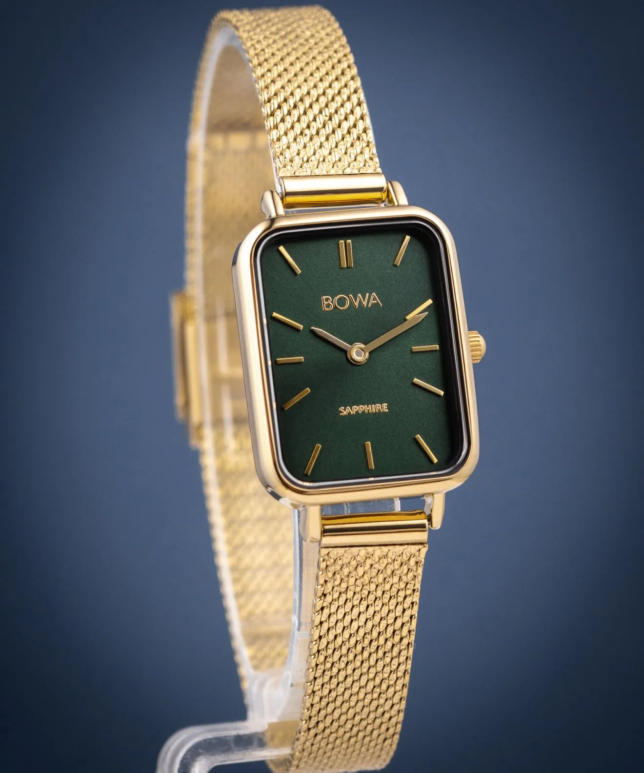 Годинник Жіночий BOWA Dubai Green-Gold Mesh 20 DU204-04-104M