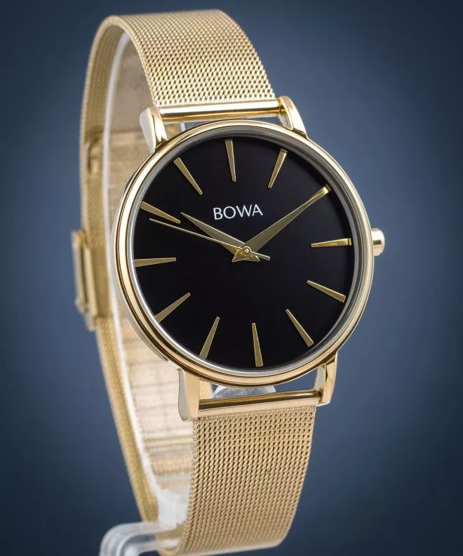 Годинник Жіночий BOWA Praha Black-Gold Mesh 38 PH384-84-184M