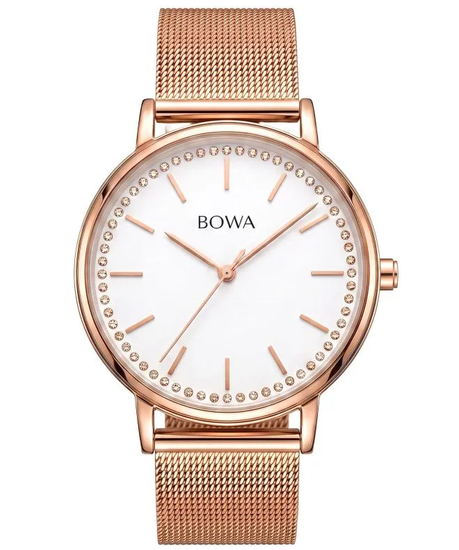 Годинник Жіночий BOWA Rio White-Rose Gold Mesh 38 RI387-27-187M