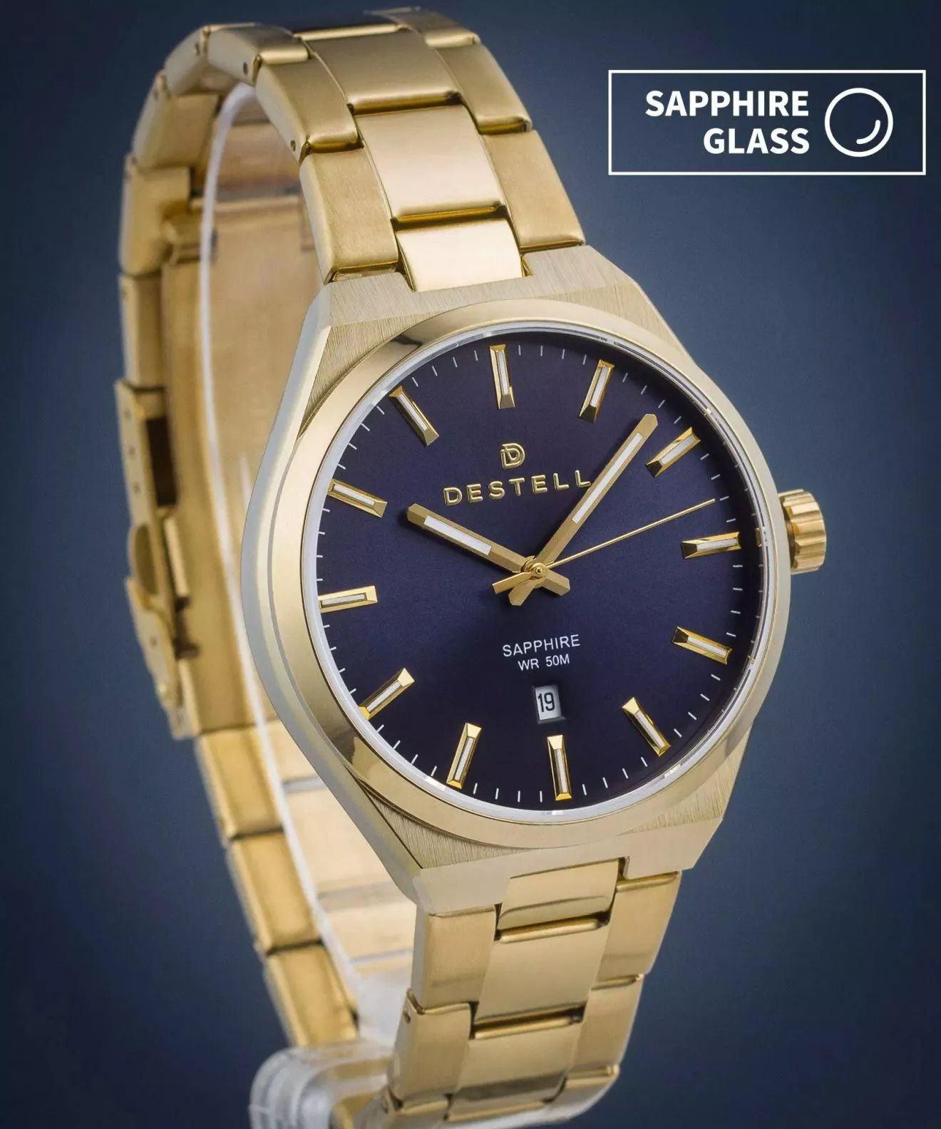 Годинник Чоловічий DESTELL Aries Sapphire AR404-34-204S