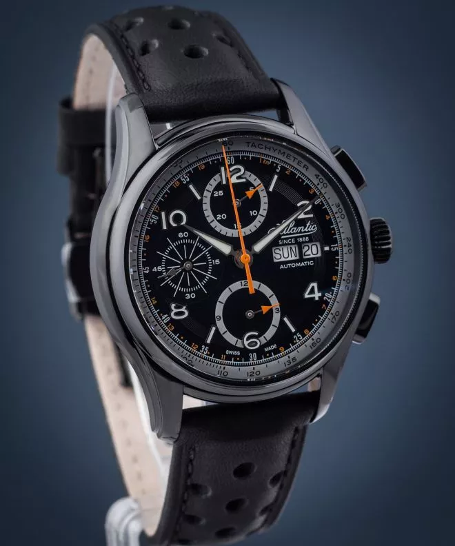 Годинник Чоловічий Atlantic Worldmaster Prestige Valjoux Chronograph 55853.46.65
