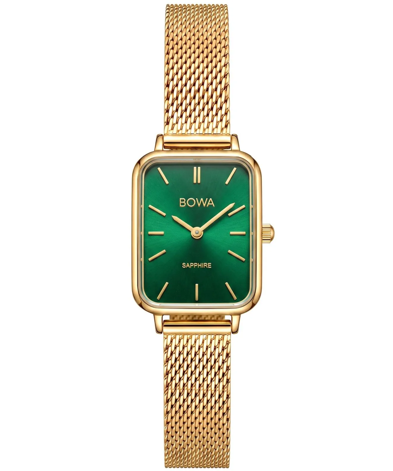 Годинник Жіночий BOWA Dubai Green-Gold Mesh 20 DU204-04-104M