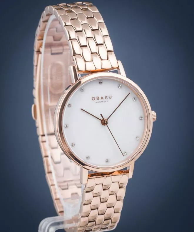 Годинник Жіночий Obaku Brink Lille Perlemor Fuchsia V248LXVWSV