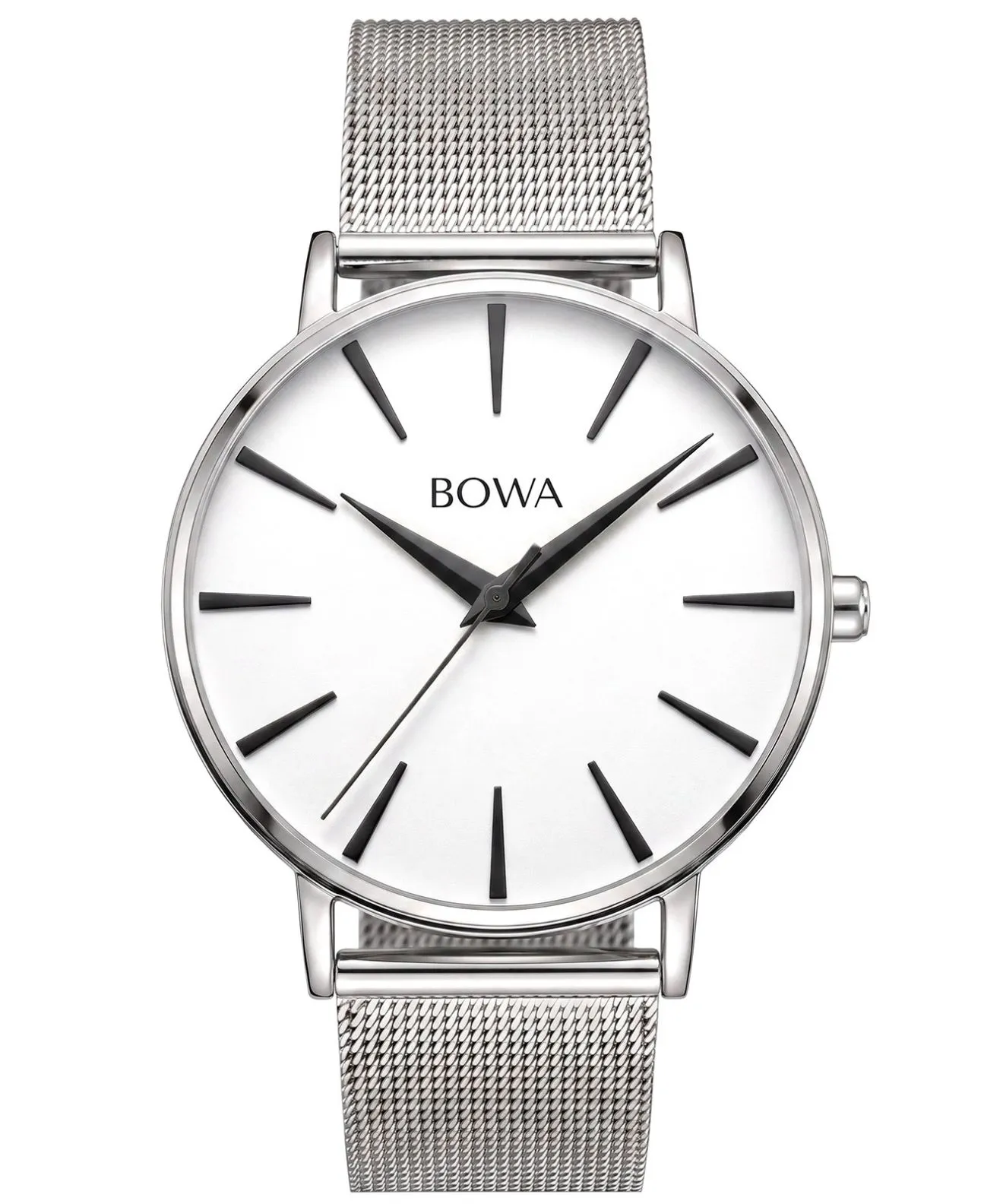 Годинник Жіночий BOWA Praha Silver Black-Tone mesh 38 PH385-51-185M