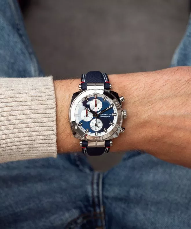 Годинник Чоловічий Herbelin Newport Heritage Chronographe 35664AP25 (35664/AP25)