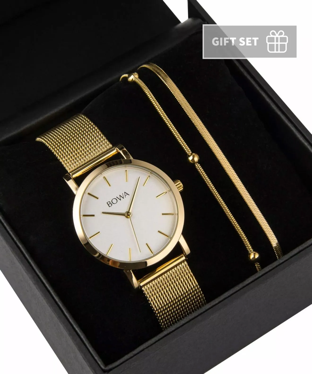 BOWA Tokyo White-Gold Mesh 33 Gift Set (годинник + браслет) TO334-24-164M-419-01