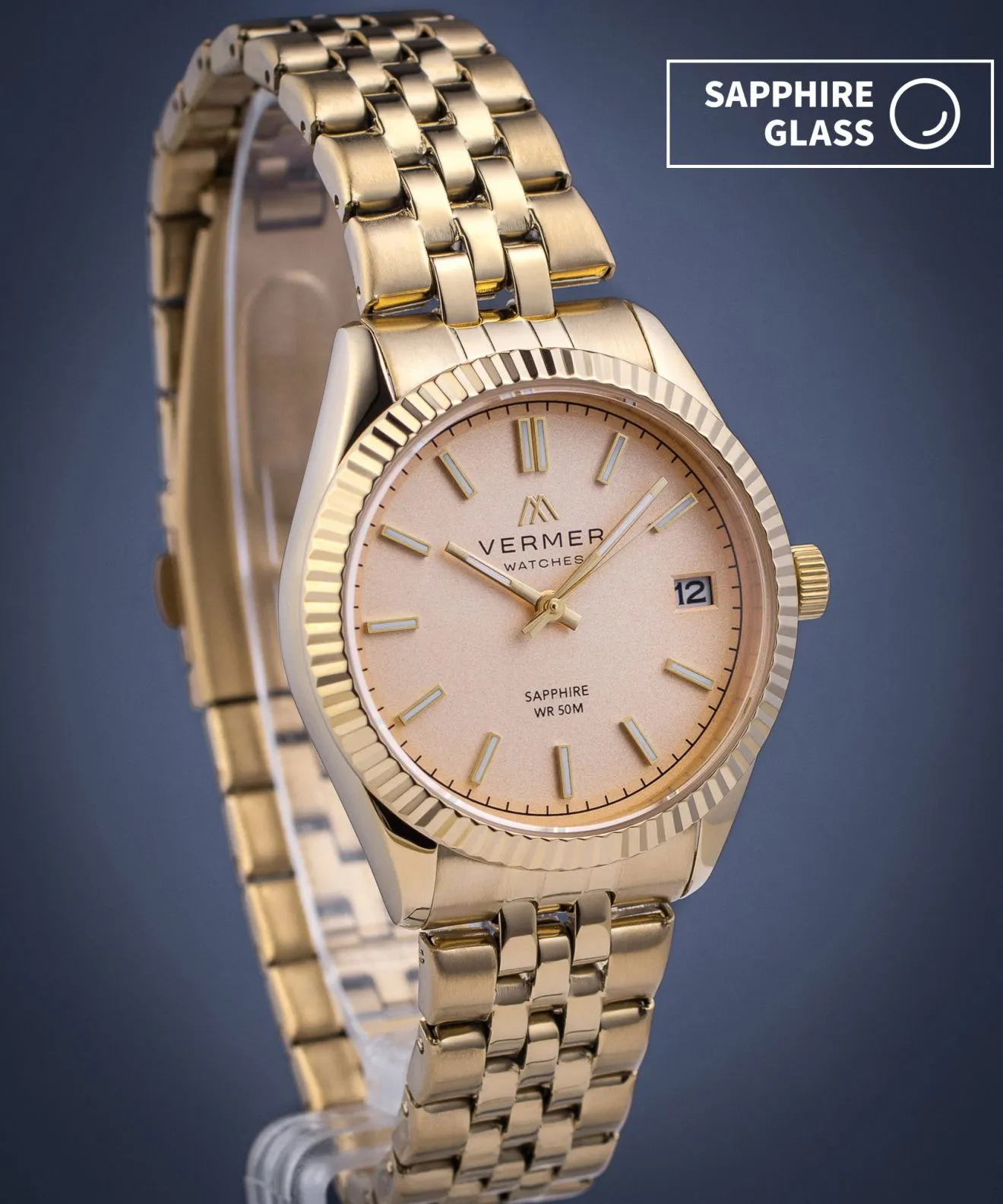 Годинник Жіночий VERMER Ionian Lady Full Gold Steel IA344-44-184J