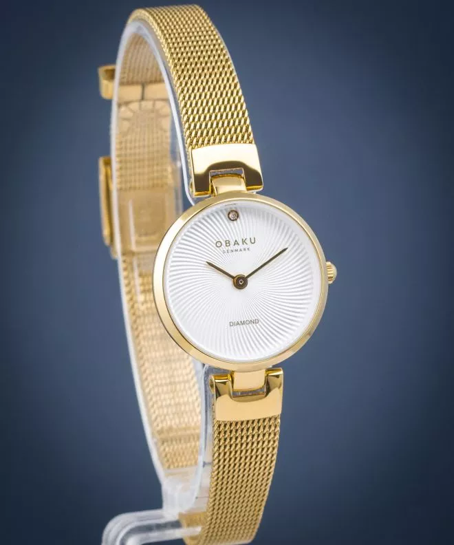 Годинник Жіночий Obaku Diamant Petite Gold V256SXGIMG
