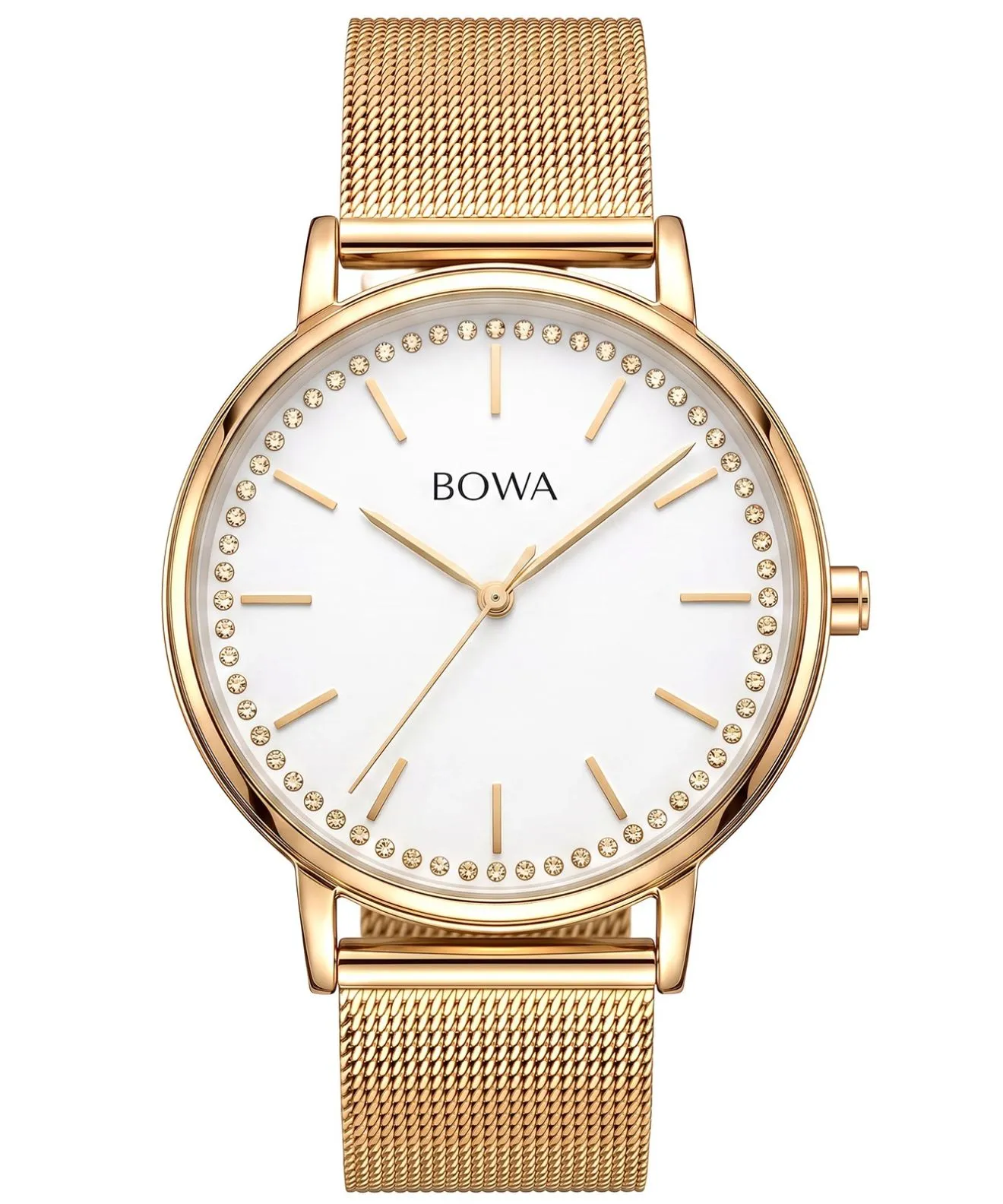 Годинник Жіночий BOWA Rio White-Gold Mesh 38 RI384-24-184M