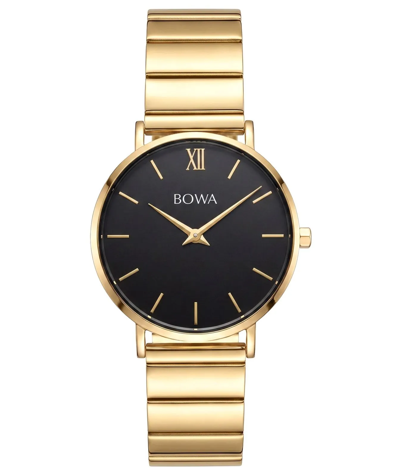 Годинник Жіночий BOWA London Black-Gold Steel 33 LO334-14-164S