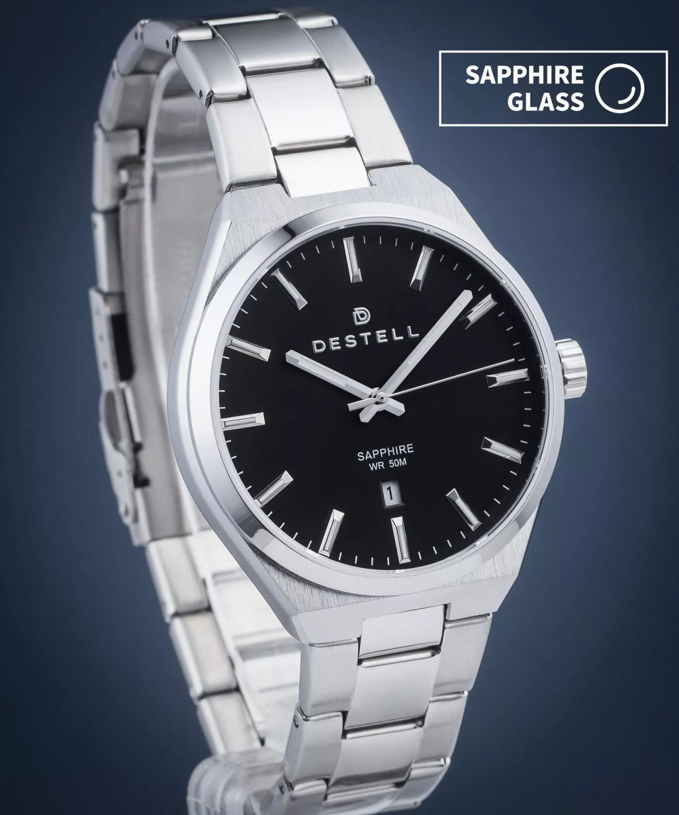 Годинник Чоловічий DESTELL Aries Sapphire AR405-15-205S