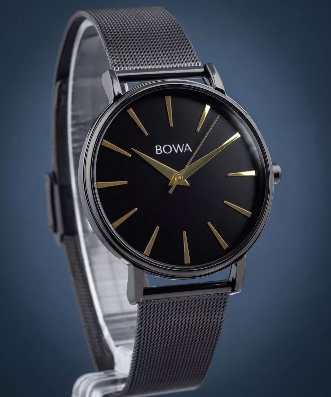 Годинник Жіночий BOWA Praha Black-Gold Tone Mesh 38 PH381-84-181M