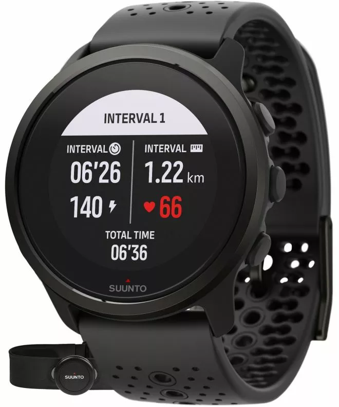 Спортивний Годинник для Жінок і Чоловіків Suunto 5 Peak All Black + ремінець HR SS050888000HR